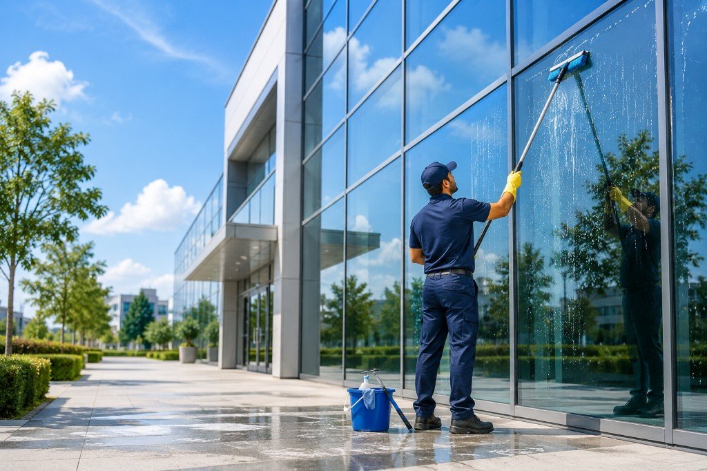 Facade Glass Cleaning